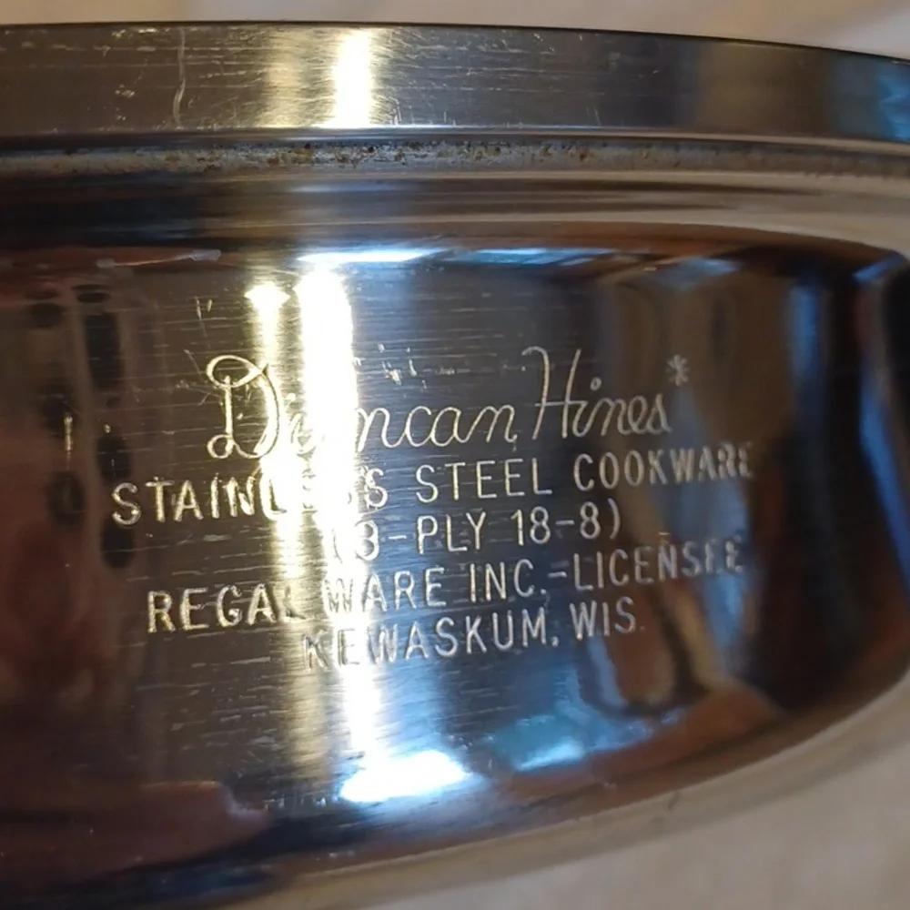 Premium Duncan Hines 10 Inch Stainless Steel Skillet Made In The USA